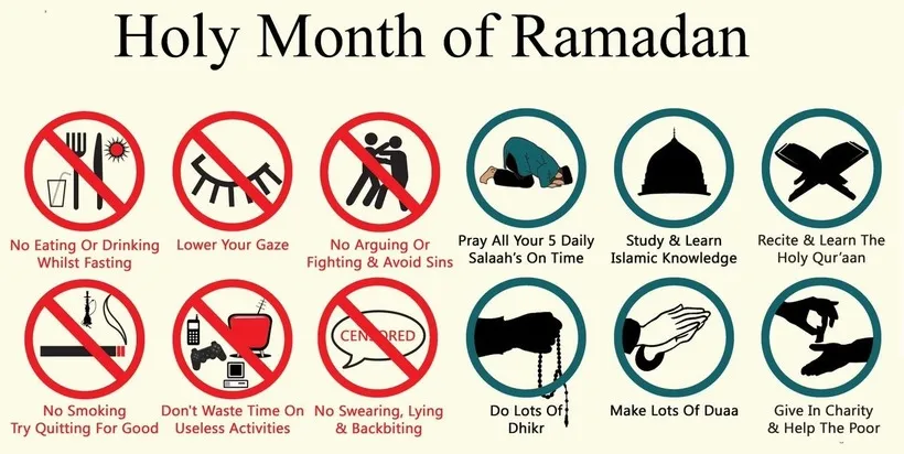 Do's and don'ts during fasting