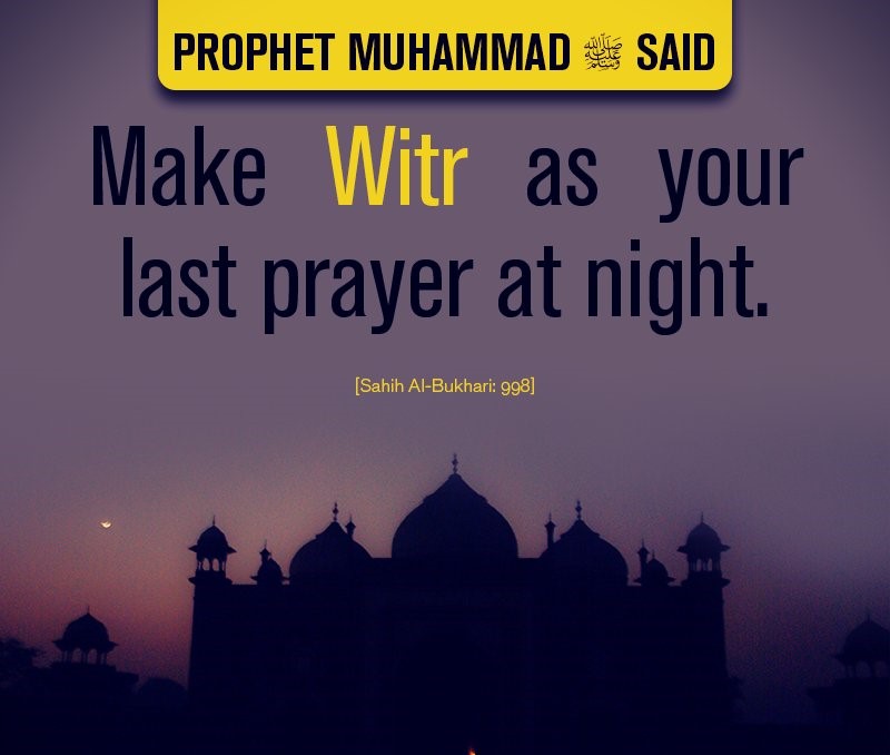 Hadith About Witr Prayer