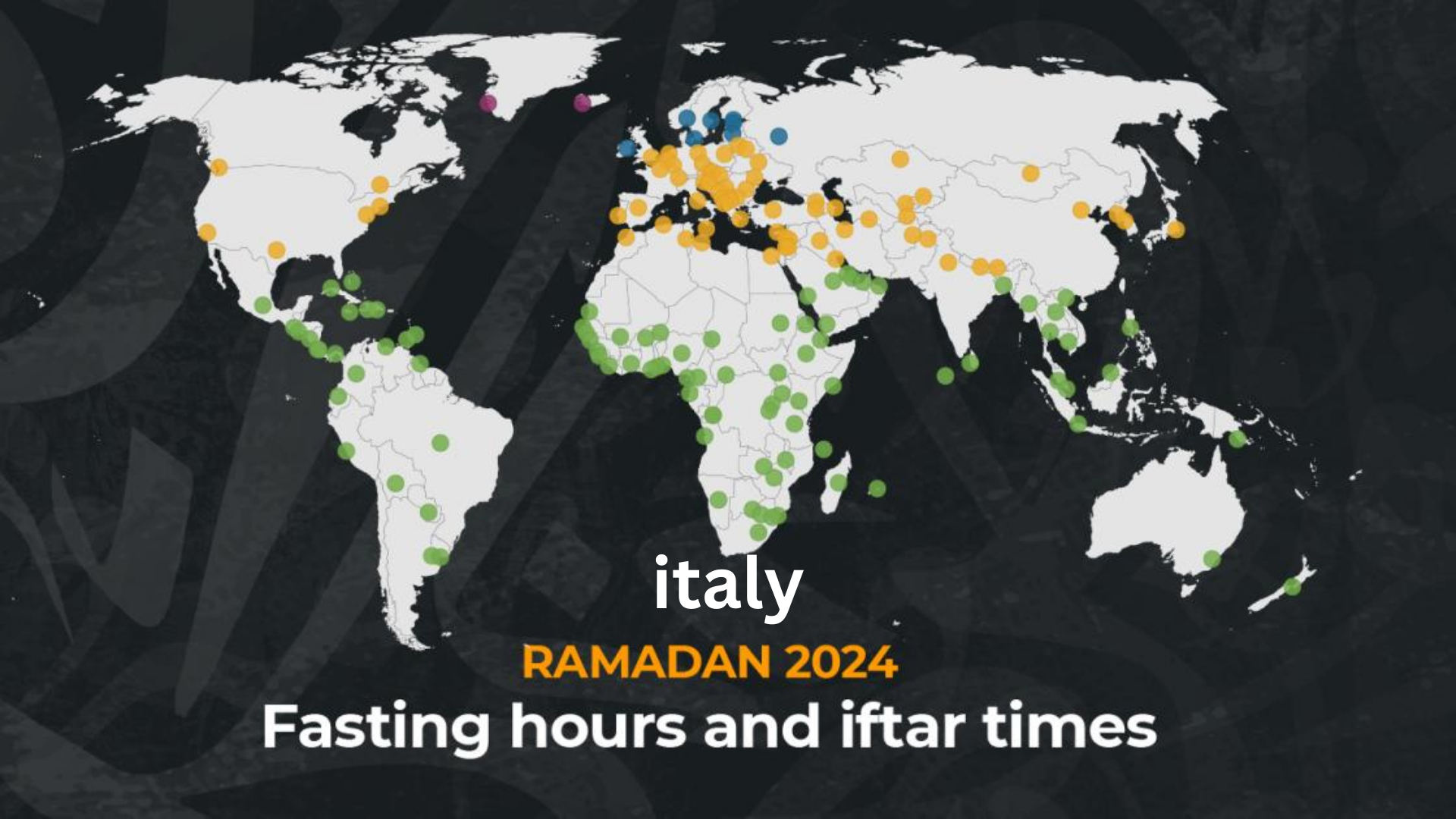 Ramadan 2024 calendar italy Arabian Tongue