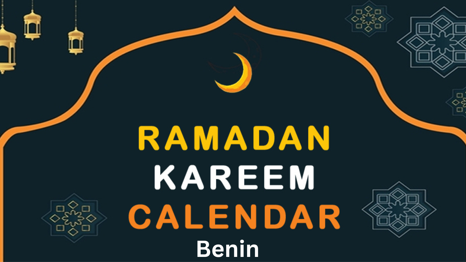 Ramadan Calendar 2024 Benin