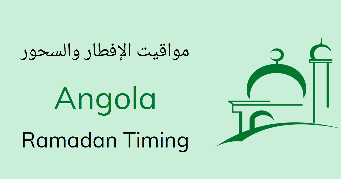 Ramadan calendar 2024 Angola